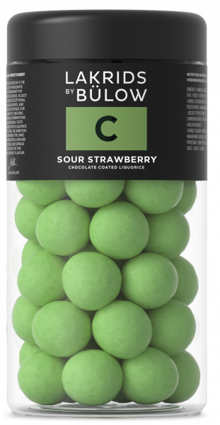 Lakritz mit Schokolade C - SOUR STRAWBERRY 295g